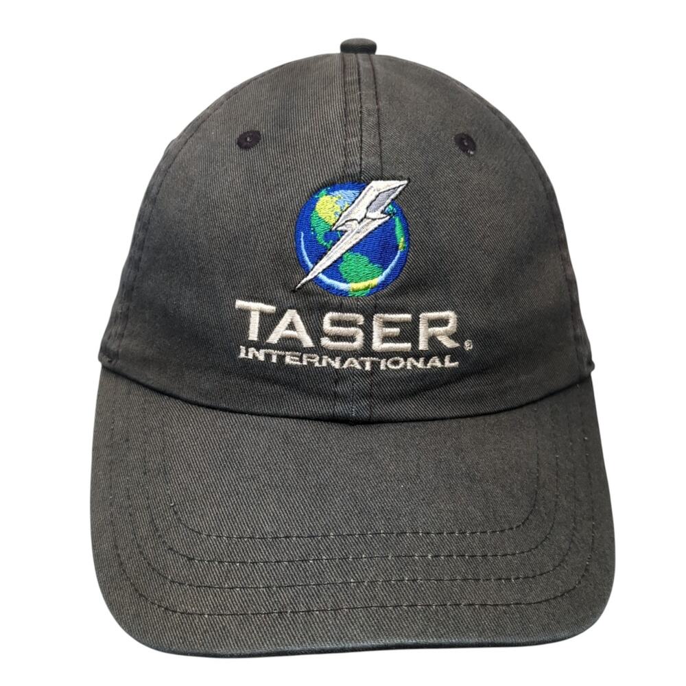 Taser International Slideback Baseball Cap Black One Size Adjustable 6 Panel HYP